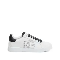 Sneakers 'Portofino Light' White Sneakers With Perforated Logo On The Side And Logo Patch On The Tongue In Leather Woman Femei