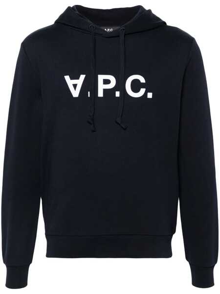 Bluze de trening A.P.C. A.P.C. Standard Grand Vpc Cotton Hoodie BLUE Barbati (BM 17366616) 1