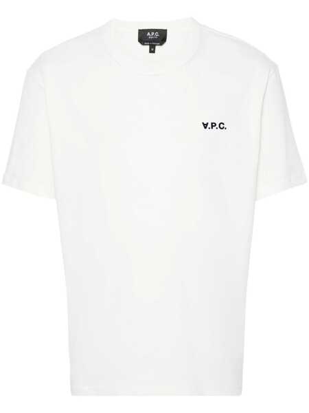 Tricouri A.P.C. A.P.C. Boxy Petit Vpc Cotton Crew-Neck T-Shirt Beige Barbati (BM 17366625) 1