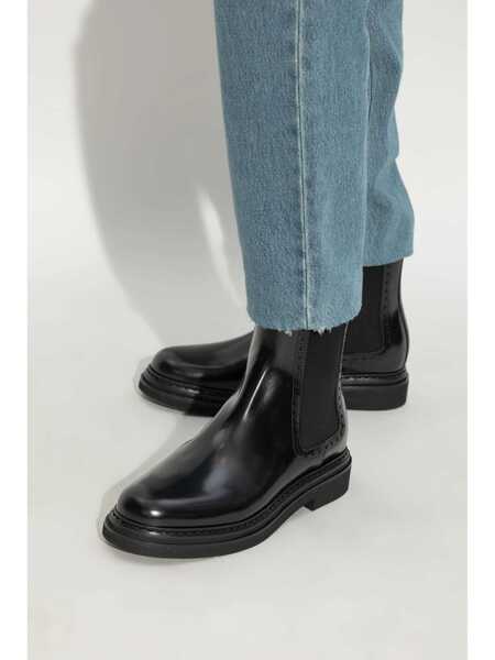 Bocanci Dolce & Gabbana Dolce & Gabbana Leather Chelsea Boots Black Femei (BM 17367063) 2