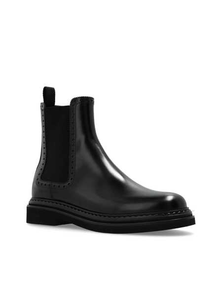 Bocanci Dolce & Gabbana Dolce & Gabbana Leather Chelsea Boots Black Femei (BM 17367063) 4