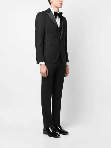Costume Tagliatore Tagliatore Three-Piece Wool Suit Black Barbati (BM 17367531) 3