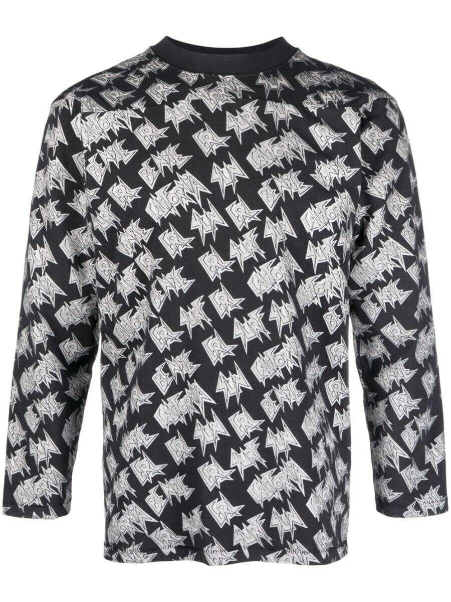 Tricouri ERL Erl Unisex Printed Longsleeve Tshirt Knit Clothing 1 BLACK Femei (BM 17367612) 1