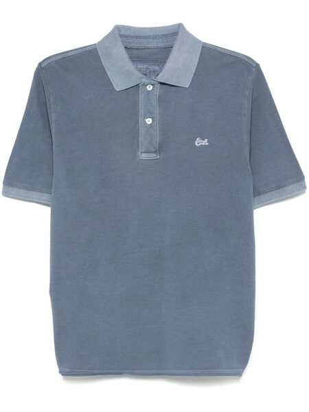 Tricouri Polo ERL Polo Con Colletto Classico E Logo Lettering Sul Fronte In Cotone Blu Uomo BLUE Barbati (BM 17367699) 1