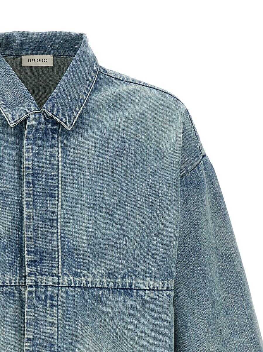 Geci FEAR OF GOD Fear Of God Denim Trucker Jacket BLUE Barbati (BM 17368194) 3