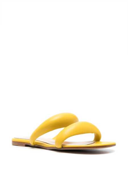 Sandale Gianvito Rossi Gianvito Rossi Leather Slides YELLOW Femei (BM 17368437) 2