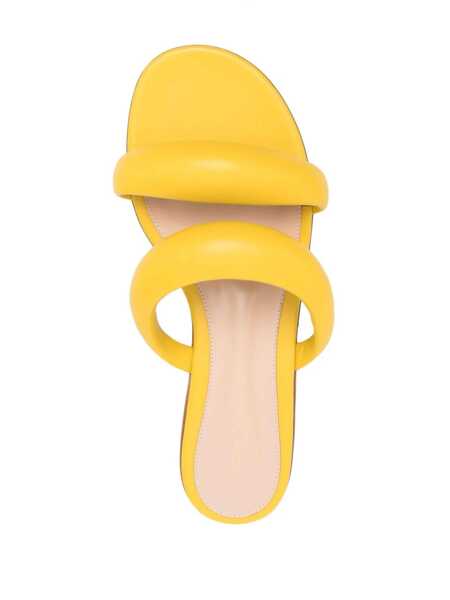 Sandale Gianvito Rossi Gianvito Rossi Leather Slides YELLOW Femei (BM 17368437) 4