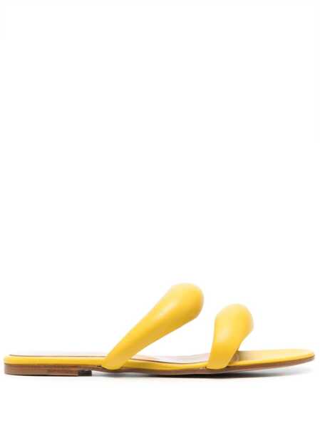 Sandale Gianvito Rossi Gianvito Rossi Leather Slides YELLOW Femei (BM 17368437) 1