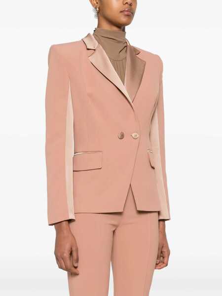 Sacouri Elisabetta Franchi Elisabetta Franchi Crepe Blazer PINK Femei (BM 17368779) 3