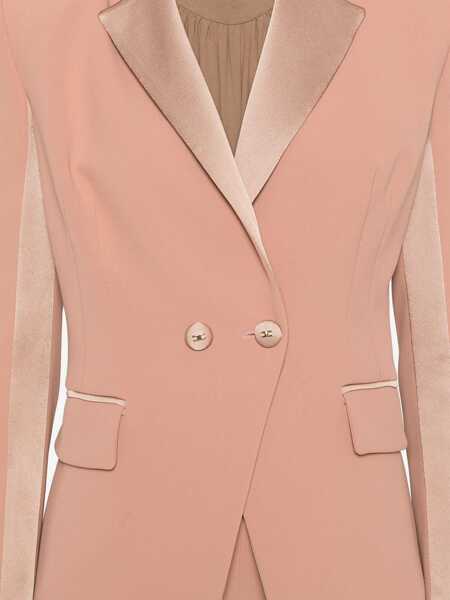 Sacouri Elisabetta Franchi Elisabetta Franchi Crepe Blazer PINK Femei (BM 17368779) 5