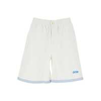 Pantaloni 'Le Short Piqué' White Shorts With Elastic Waist And Logo Lettering On The Front In Cotton Man Barbati
