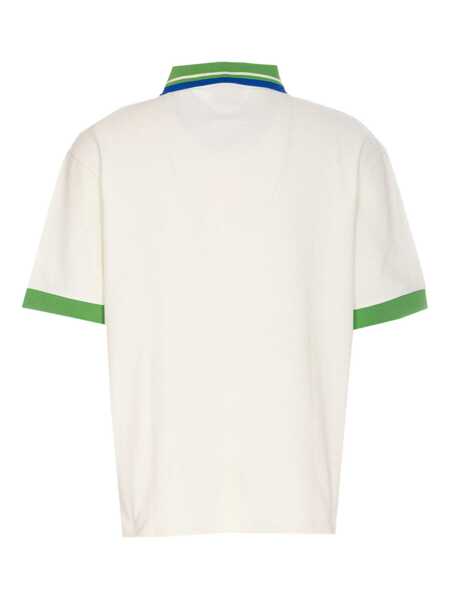 Tricouri Polo DRLE DE MONSIEUR Le Polo Piqu Tresse White Polo Shirt With Classic Collar And Logo Embroidery On The Front In Cotton Man WHITE Barbati (BM 17369268) 2