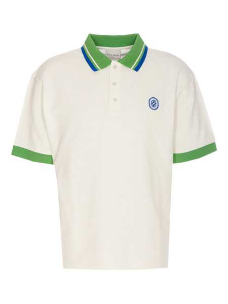 Tricouri Polo DRLE DE MONSIEUR Le Polo Piqu Tresse White Polo Shirt With Classic Collar And Logo Embroidery On The Front In Cotton Man WHITE Barbati (BM 17369268) 1