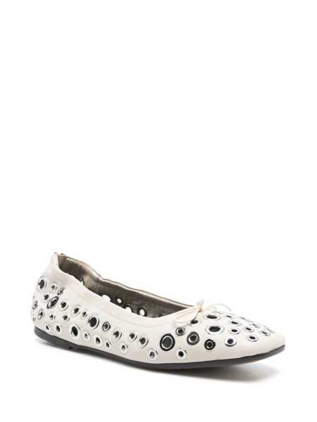 Balerini Golden Goose Golden Goose Amy Ballet Flats WHITE Femei (BM 17369307) 2