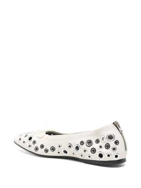 Balerini Golden Goose Golden Goose Amy Ballet Flats WHITE Femei (BM 17369307) 3