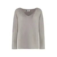 Imbracaminte THE (ALPHABET) Dama - Pulovere THE ALPHABET The Alphabet The Knit - Cashmere Blend Pullover Grey Femei (BM 17370459) - B-mall.ro