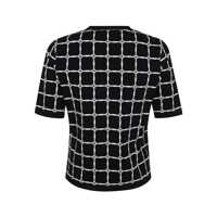 Tricouri Elisabetta Franchi Dama - Tricouri Elisabetta Franchi Elisabetta Franchi Knitted T-Shirt Black Femei (BM 17372115) - B-mall.ro