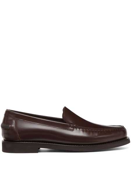 Mocasini Brunello Cucinelli Brunello Cucinelli Monile Loafers BROWN Femei (BM 17372544) 1