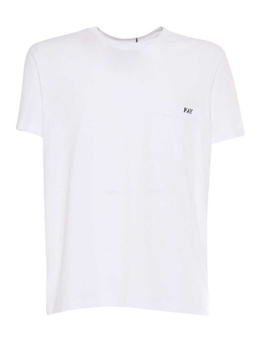 Tricouri Fay Fay T-Shirt M/C WHITE Barbati (BM 17372625) 1