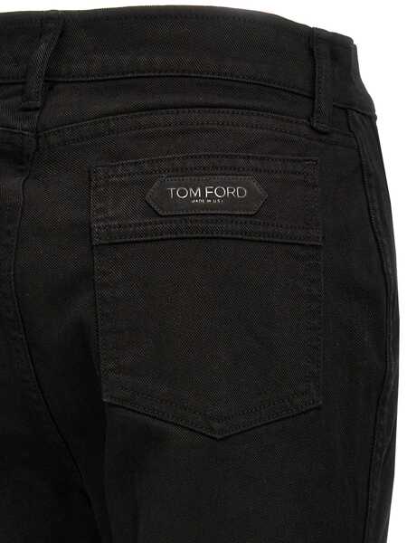 Blugi Tom Ford Tom Ford Stretch Twill Denim Wide Flare Jeans Black Femei (BM 17373396) 4