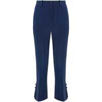 Pantaloni casual Elisabetta Franchi Cropped Flared Trousers Femei