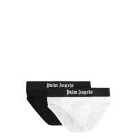 Chiloti Palm Angels Set Of Two Cotton Briefs With Logoed Elastic Band Barbati