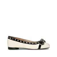 Balerini Ganni Eyelet Bow Ballet Flats Femei