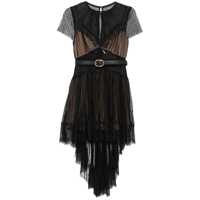 Rochii Self-Portrait Black Dot Mesh Mini Dress Clothing Femei