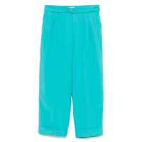 Pantaloni casual Liu Jo Liu Jo Turquoise Trousers With Belt