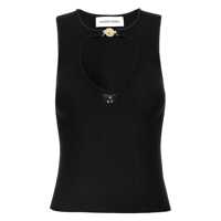 Topuri Marine Serre 'Moon Jewelry Knit Open Neck' Top Femei