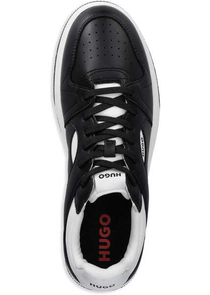 Sneakers Hugo Boss Leather Sneaker BLACK Barbati (BM 17378956) 4