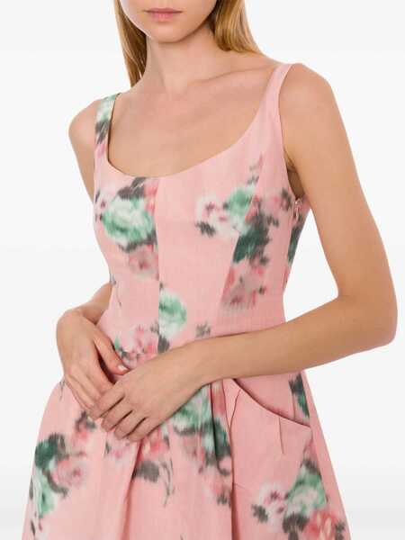 Rochii Philosophy Philosophy Di Lorenzo Serafini Taffeta Dress PINK Femei (BM 17379381) 4