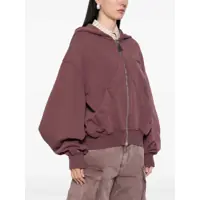 Pulovere THE ATTICO Dama - Pulovere THE ATTICO Pink Sweatshirt With Hood And Logo Lettering On The Front In Cotton Woman PINK Femei (BM 17380581) - B-mall.ro