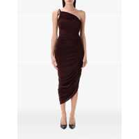 Rochii Magda Butrym Asymmetrical Draped Midi Dress Femei