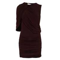 Rochii Magda Butrym Asymmetrical Draped Mini Dress Femei