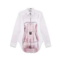 Camasi Jean Paul Gaultier Corset Trompe L'Oeil Shirt Femei