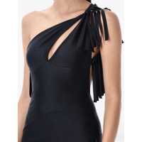 Imbracaminte COPERNI Dama - Rochii COPERNI Coperni Asymmetric Fringed Mini Dress Black Femei (BM 17380953) - B-mall.ro