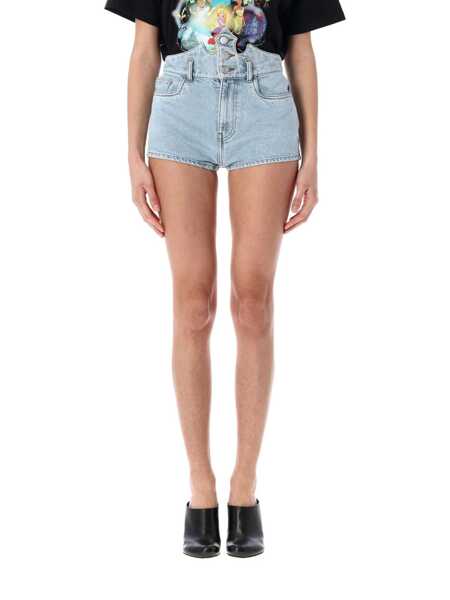 Pantaloni scurti COPERNI Coperni Crown Denim Shorts BLUE BLEACHED Femei (BM 17380971) 1