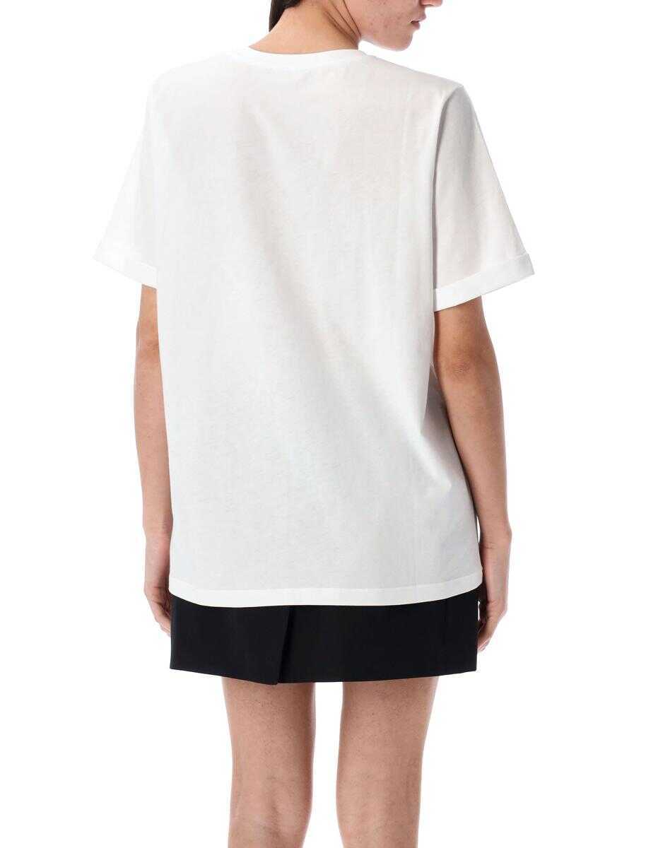 Tricouri Balmain Balmain Beauty T-Shirt WHITE Femei (BM 17381097) 2