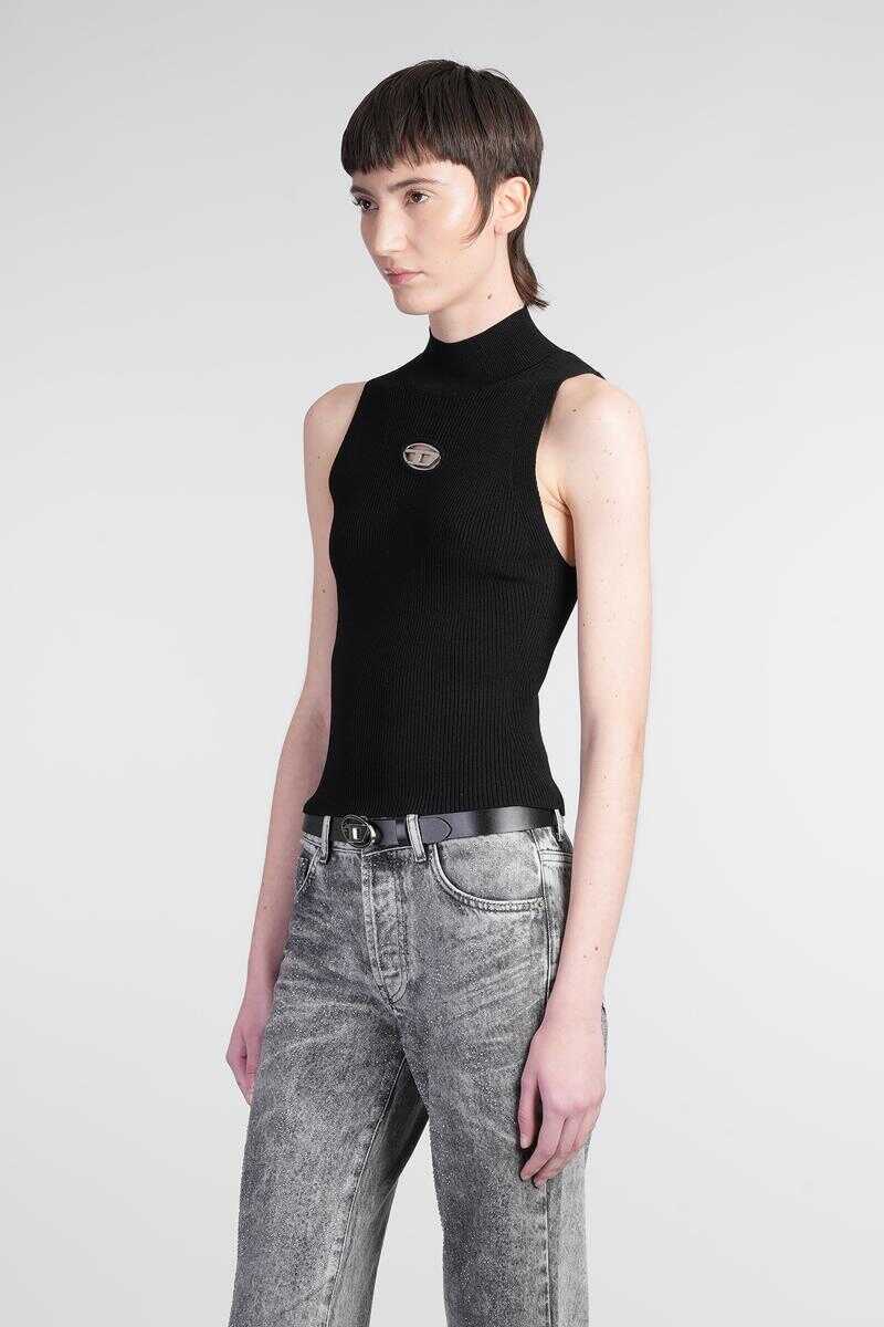 Topuri Diesel Diesel M-Onervax Top Topwear Black Femei (BM 17381754) 4