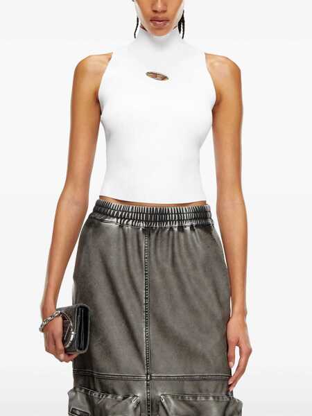 Topuri Diesel Diesel Cut-Out Logo Tank Top WHITE Femei (BM 17383713) 3