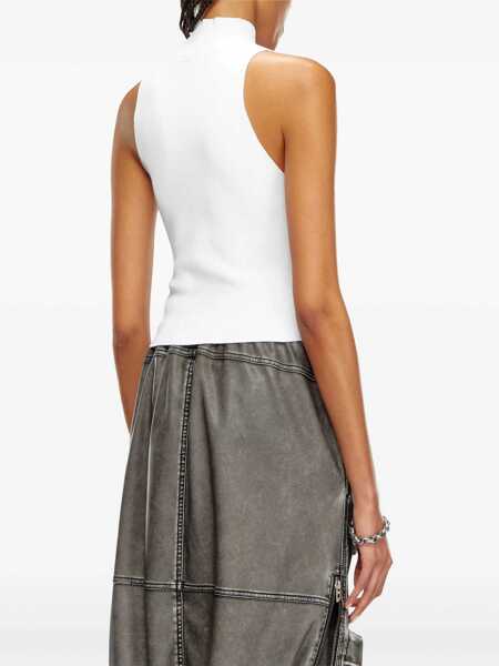 Topuri Diesel Diesel Cut-Out Logo Tank Top WHITE Femei (BM 17383713) 4