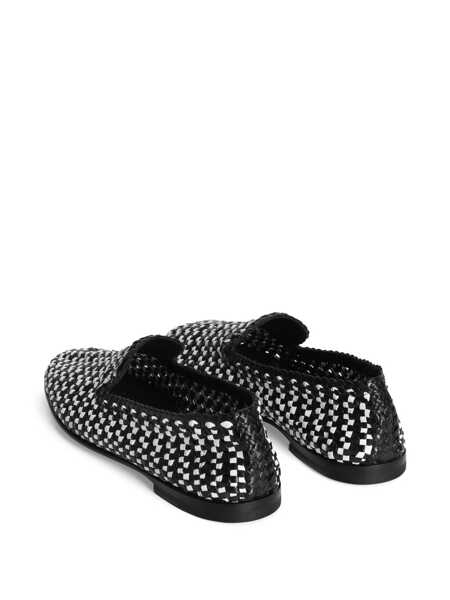 Bocanci Dolce & Gabbana Dolce & Gabbana Woven Slipper Black Barbati (BM 17383728) 3