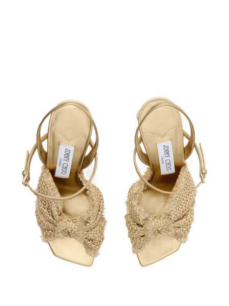 Pantofi cu toc Jimmy Choo Jimmy Choo Sandals Gold Femei (BM 17383863) 4