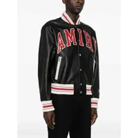 Bomber jacket pentru Barbati pagina 4 - Bomber jacket AMIRI Black Bomber Jacket With Logo Patch In Leather Man Black Barbati (BM 17383878) - B-mall.ro