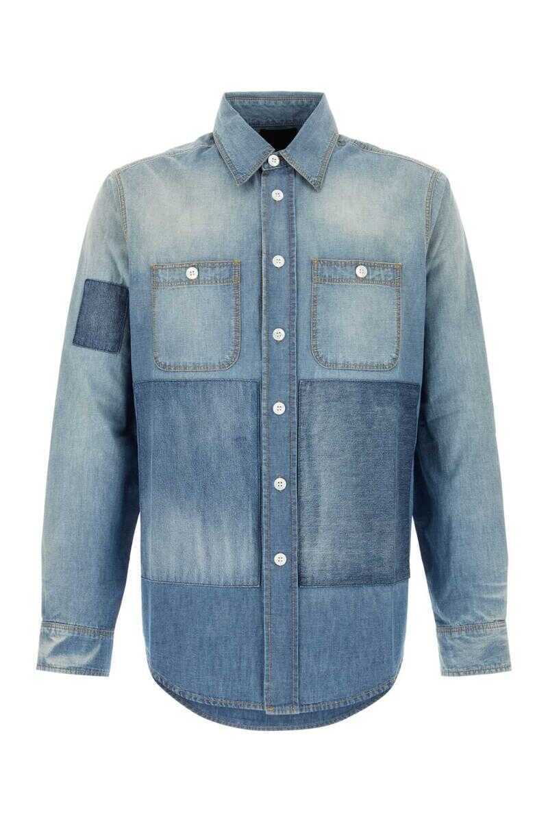 Camasi Givenchy Givenchy Shirts BLUE Barbati (BM 17384145) 1