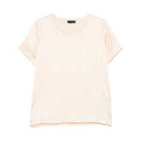 Bluze Liu Jo Yellow Crew-Neck Blouse With Short Sleeves Femei