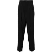 Pantaloni Black Pants With Pences In Wool Man Barbati