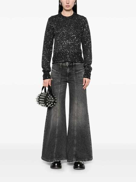 Pulovere Golden Goose Golden Goose Sequined Wool Blend Jumper Black Femei (BM 17385897) 2