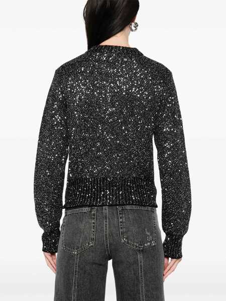 Pulovere Golden Goose Golden Goose Sequined Wool Blend Jumper Black Femei (BM 17385897) 4